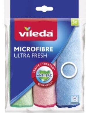 Mikrošķiedras drāniņa VILEDA Color Ultra Fresh, 3gab
